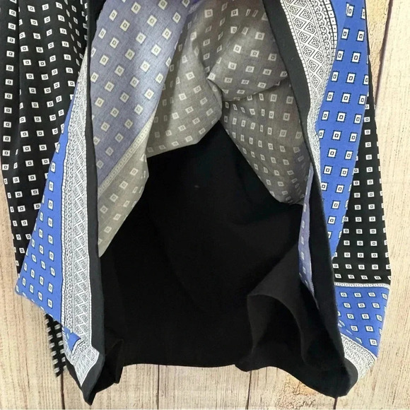 Talbots Womens Geo Print Fit & Flare Sleeveless Dress size 10 - Picture 6 of 14